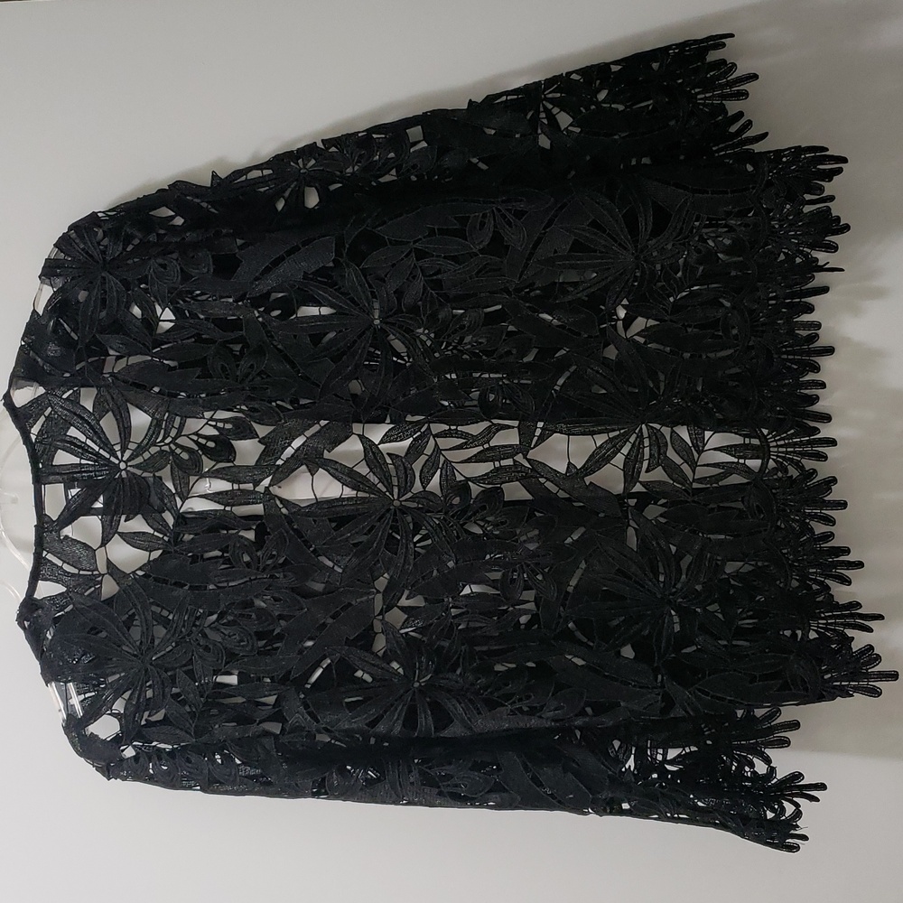 NWT Chico's Black Lace Travelers Overlay - Picture 4 of 9